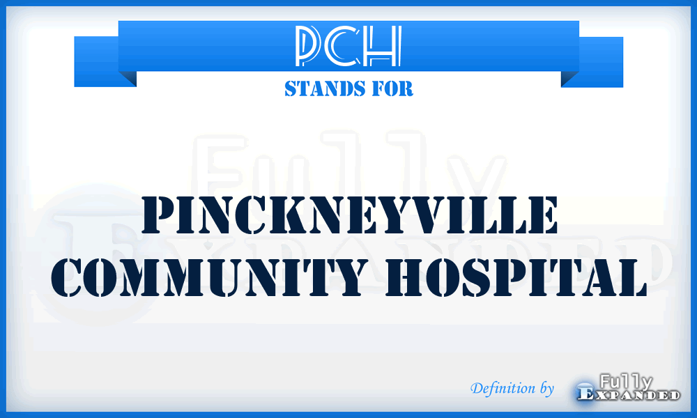 PCH - Pinckneyville Community Hospital