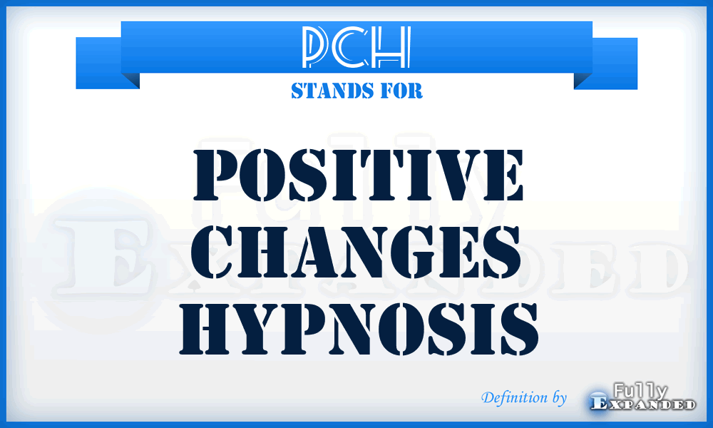 PCH - Positive Changes Hypnosis