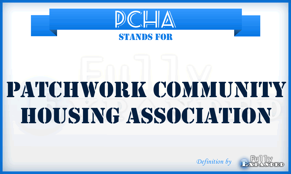 PCHA - Patchwork Community Housing Association