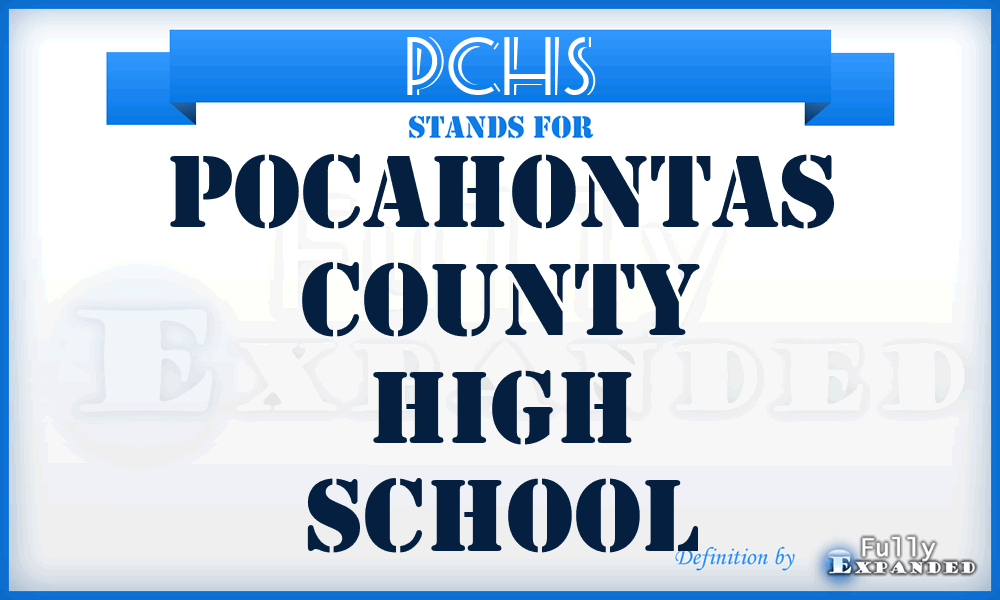 PCHS - Pocahontas County High School