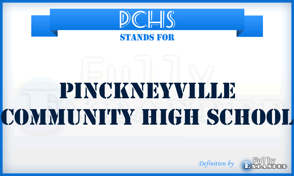 PCHS - Pinckneyville Community High School