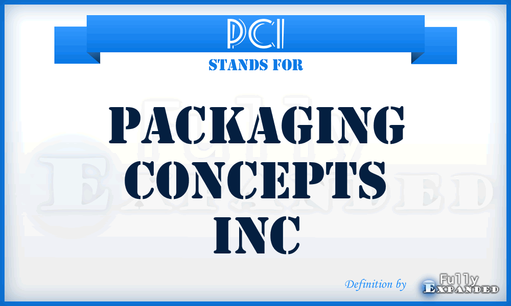 PCI - Packaging Concepts Inc