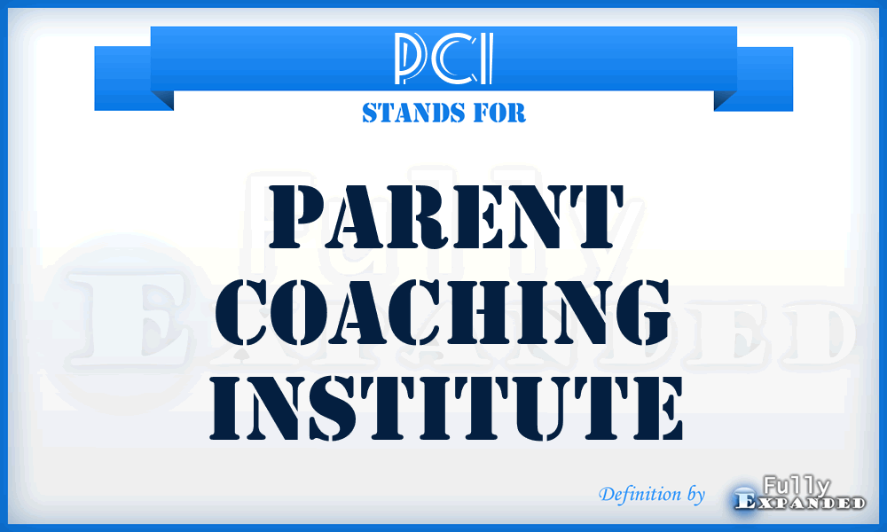 PCI - Parent Coaching Institute