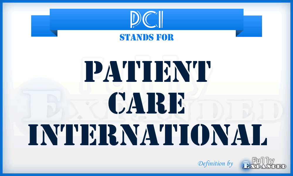 PCI - Patient Care International