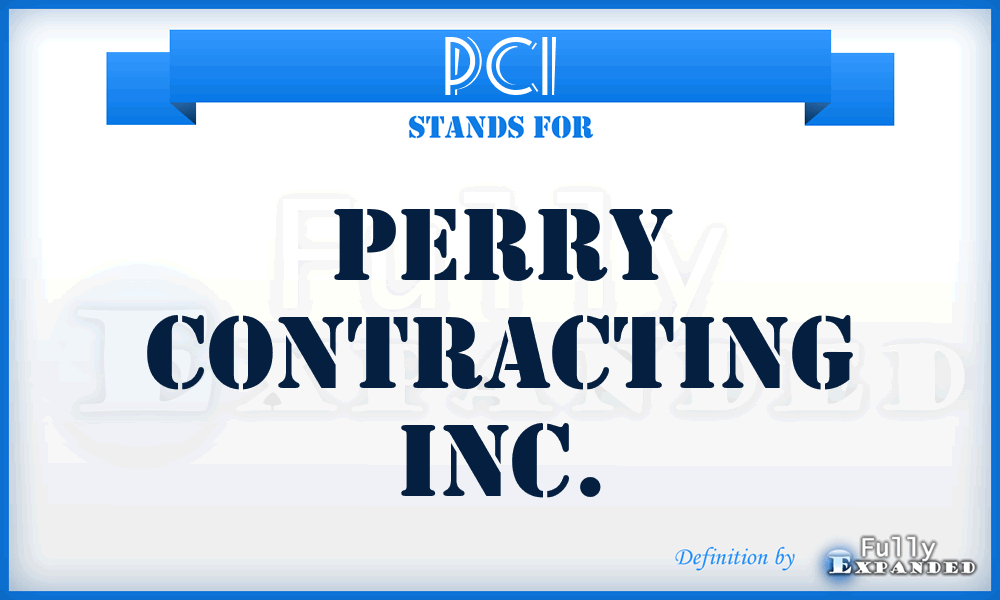 PCI - Perry Contracting Inc.