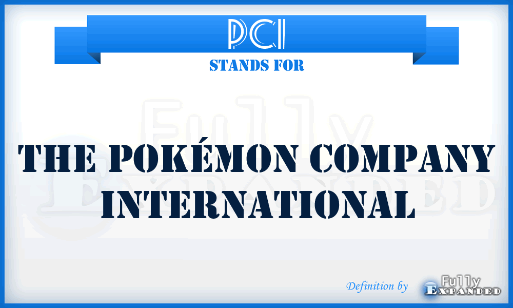 PCI - The Pokémon Company International