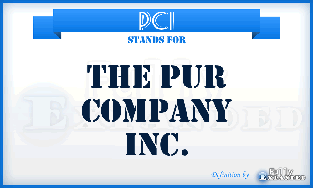 PCI - The Pur Company Inc.