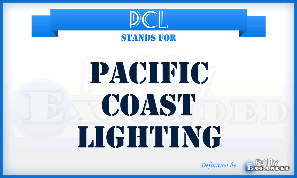 PCL - Pacific Coast Lighting