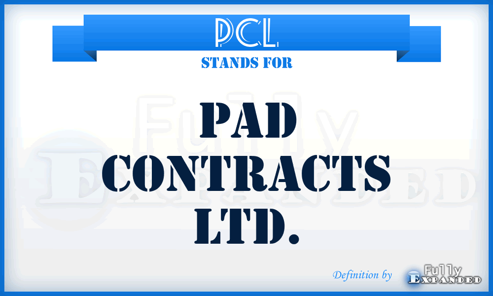 PCL - Pad Contracts Ltd.