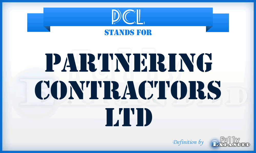 PCL - Partnering Contractors Ltd