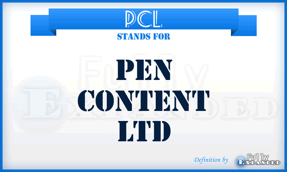 PCL - Pen Content Ltd