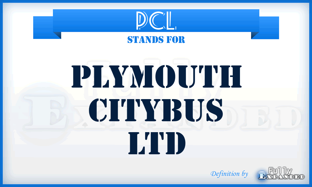 PCL - Plymouth Citybus Ltd