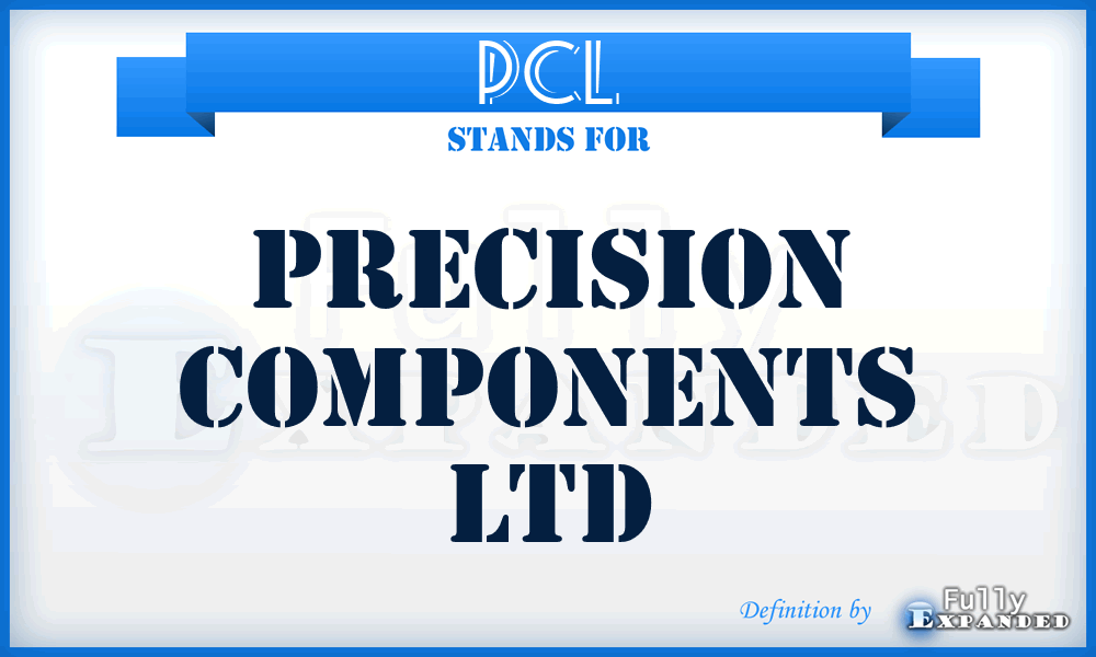 PCL - Precision Components Ltd