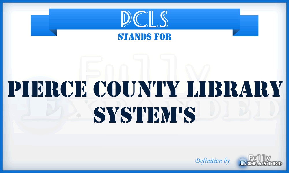 PCLS - Pierce County Library System's
