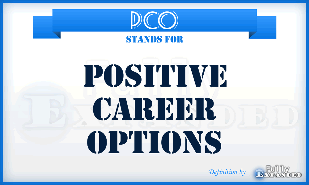 PCO - Positive Career Options