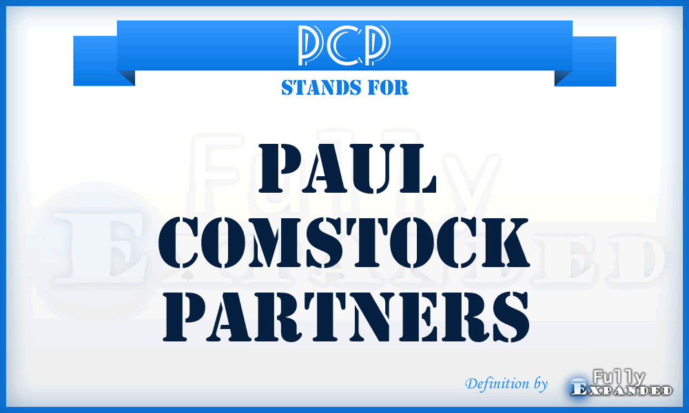 PCP - Paul Comstock Partners