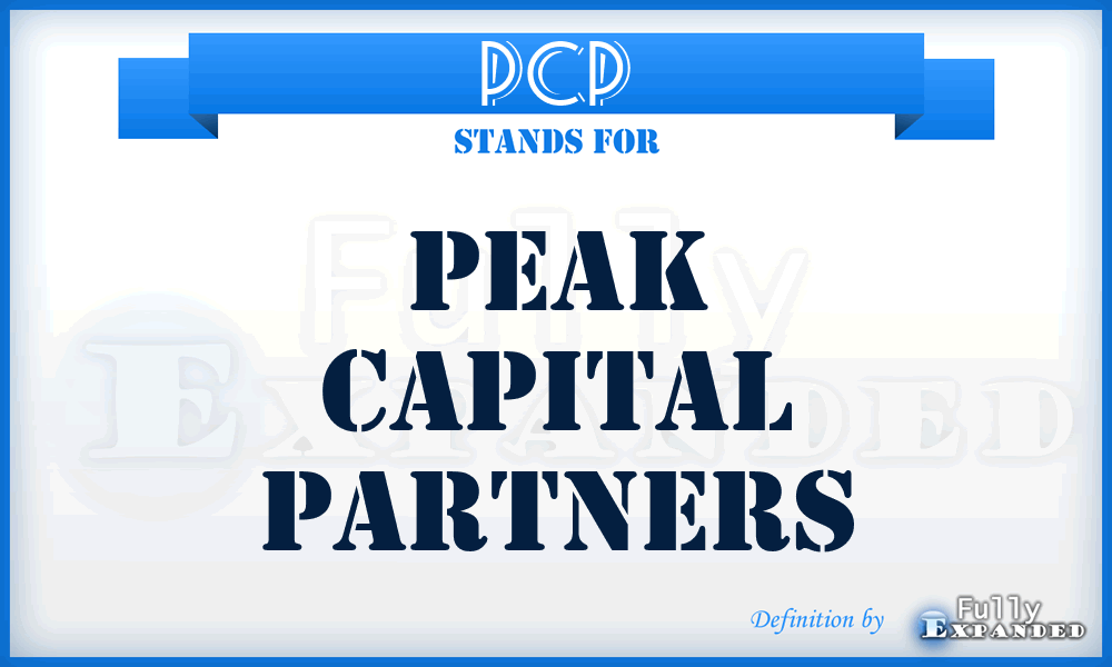 PCP - Peak Capital Partners