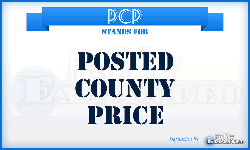 PCP - Posted County Price