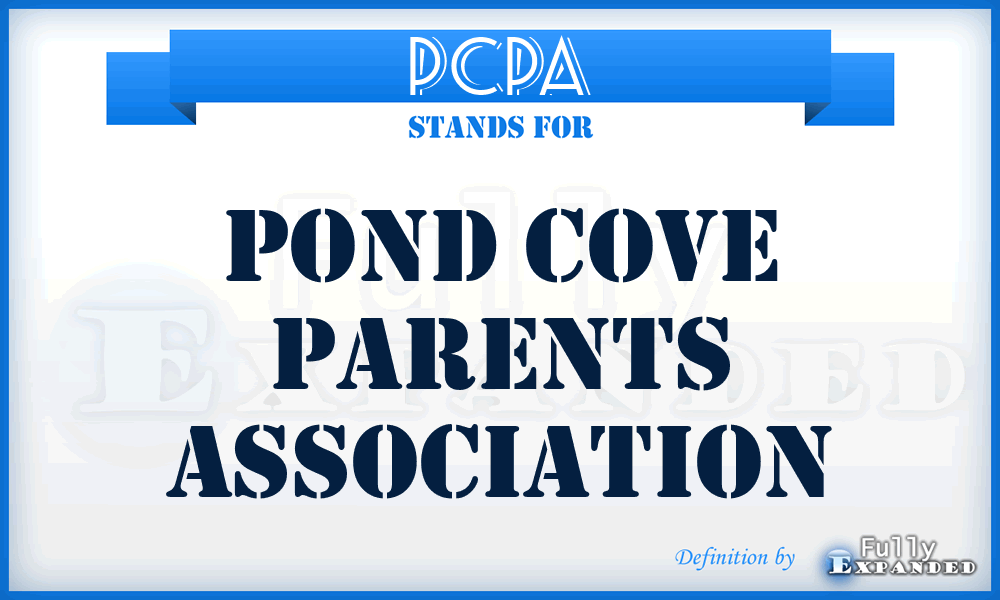 PCPA - Pond Cove Parents Association