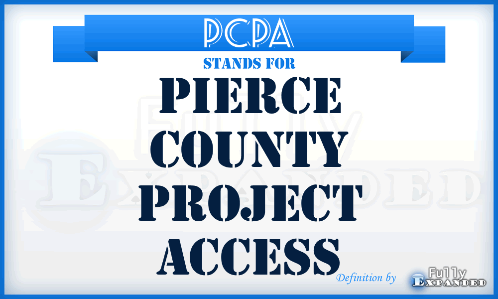 PCPA - Pierce County Project Access