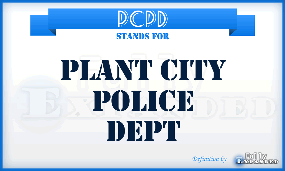 PCPD - Plant City Police Dept