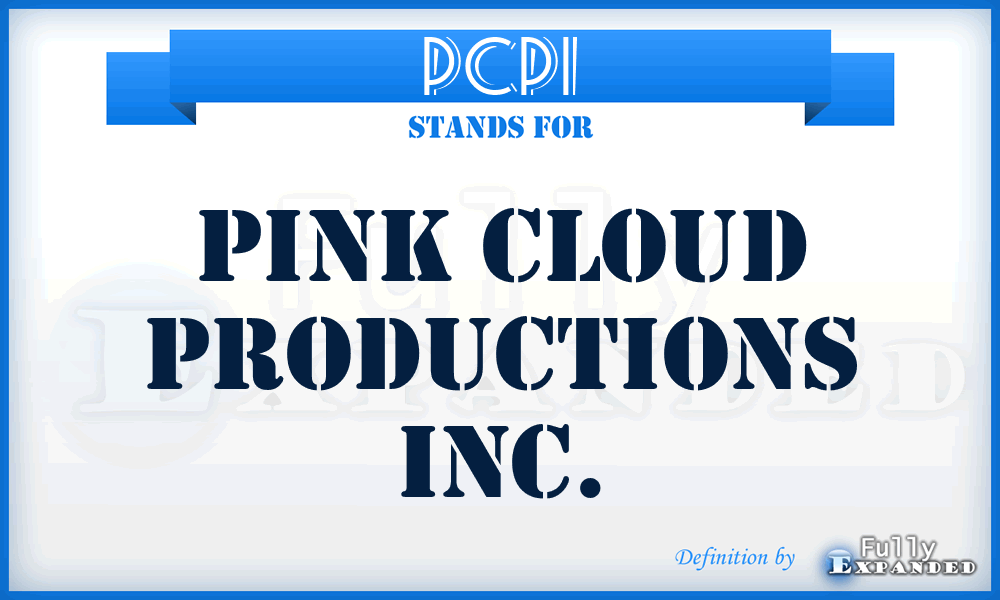PCPI - Pink Cloud Productions Inc.
