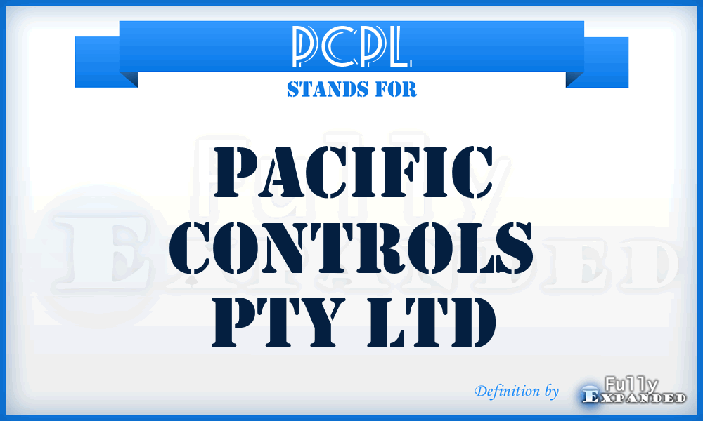 PCPL - Pacific Controls Pty Ltd
