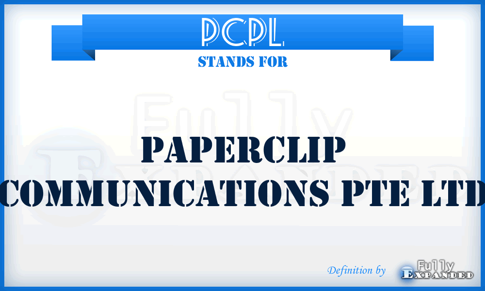PCPL - Paperclip Communications Pte Ltd