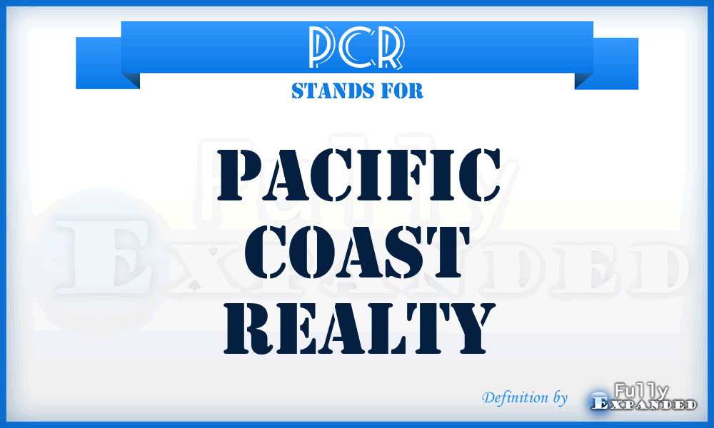 PCR - Pacific Coast Realty