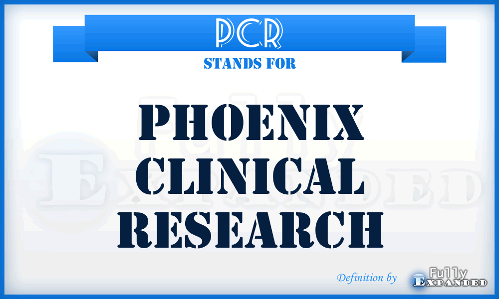 PCR - Phoenix Clinical Research