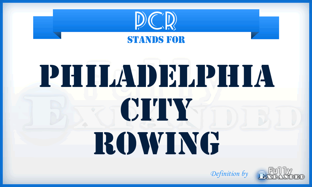 PCR - Philadelphia City Rowing