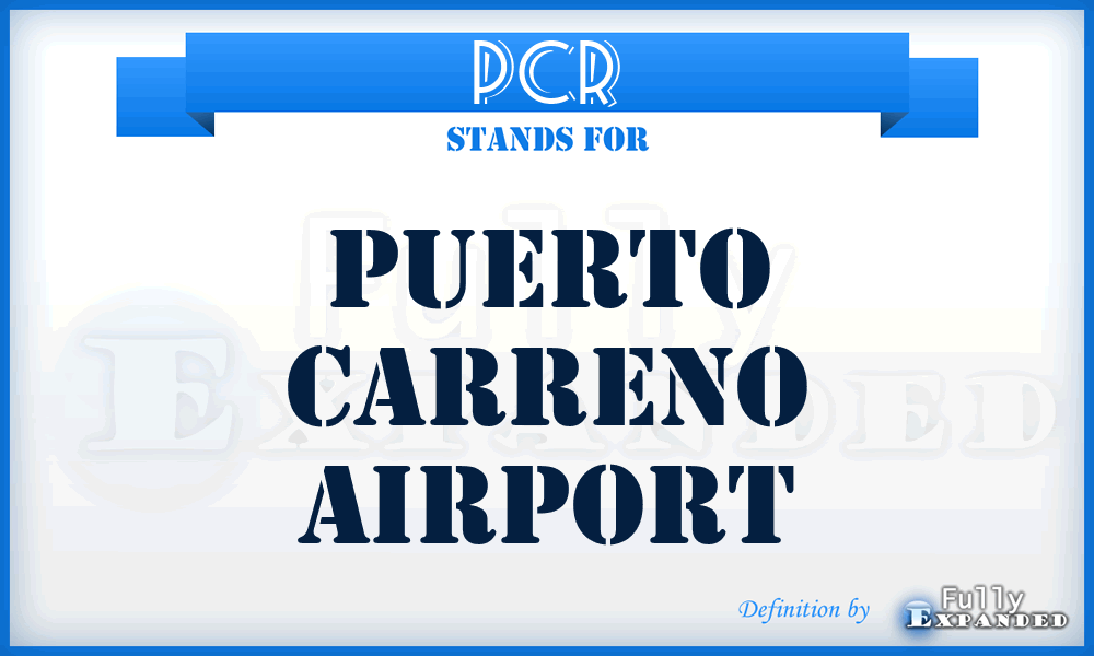 PCR - Puerto Carreno airport