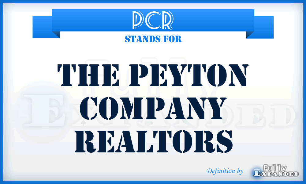 PCR - The Peyton Company Realtors