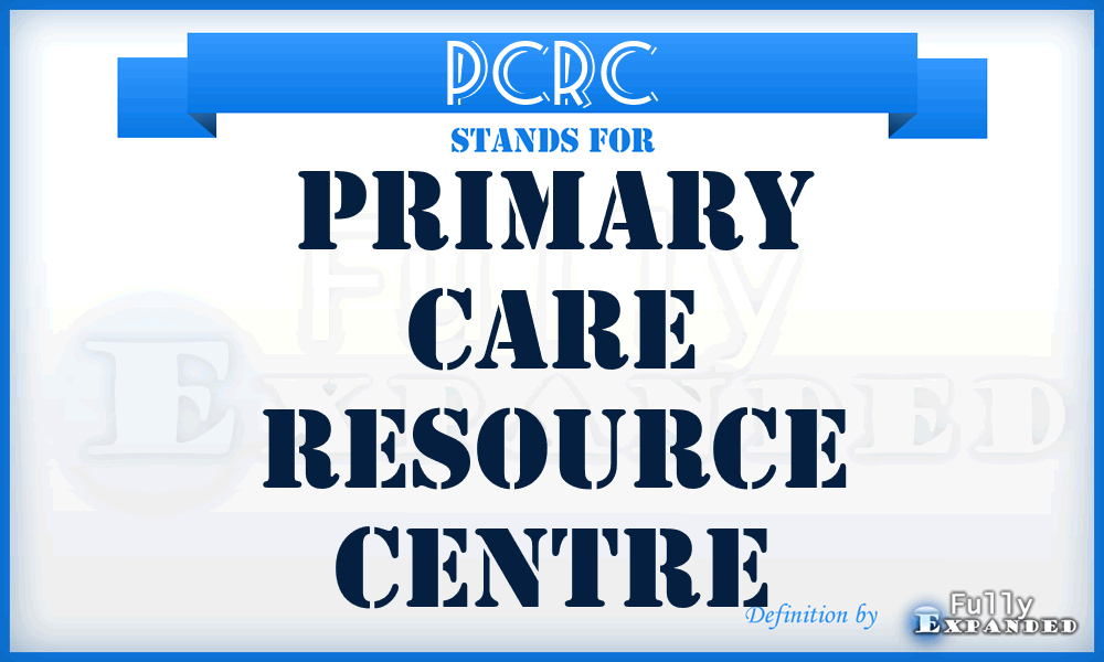 PCRC - Primary Care Resource Centre