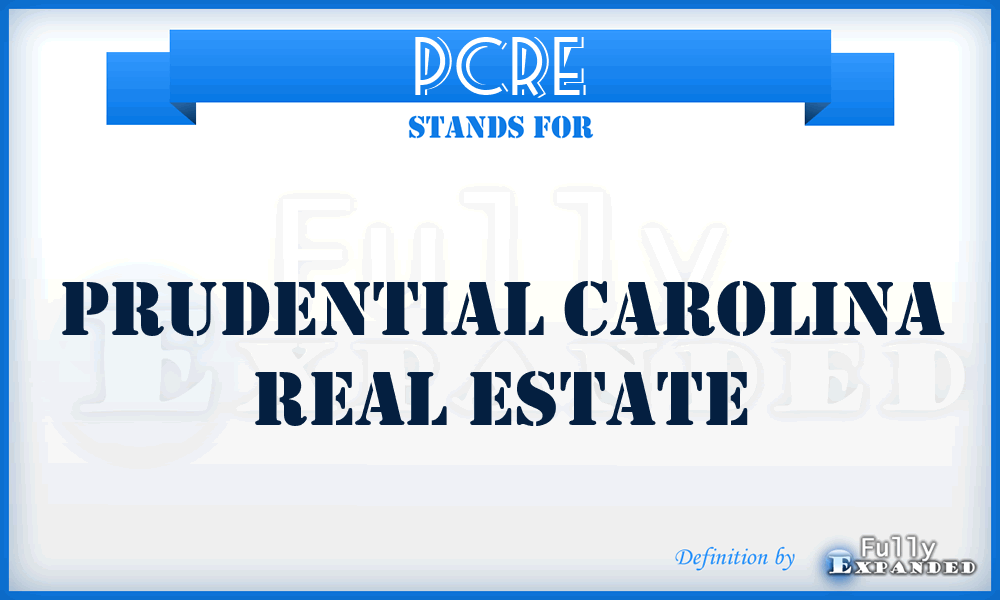 PCRE - Prudential Carolina Real Estate