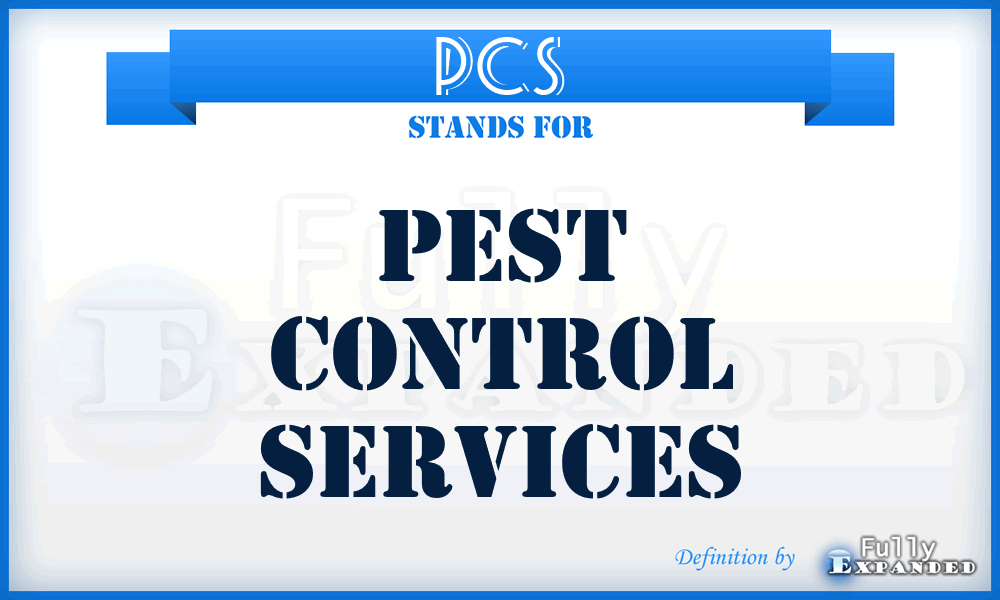 PCS - Pest Control Services