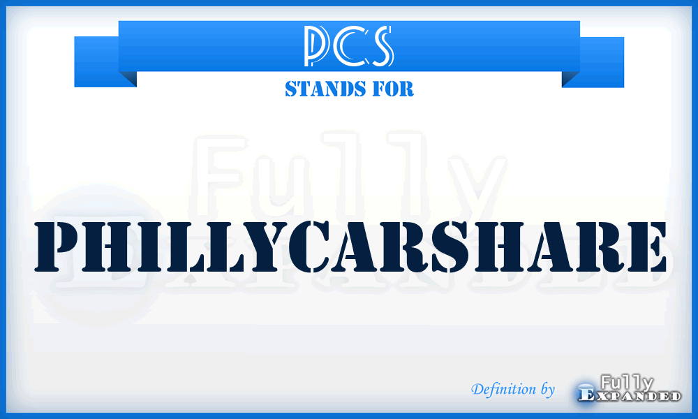 PCS - PhillyCarShare