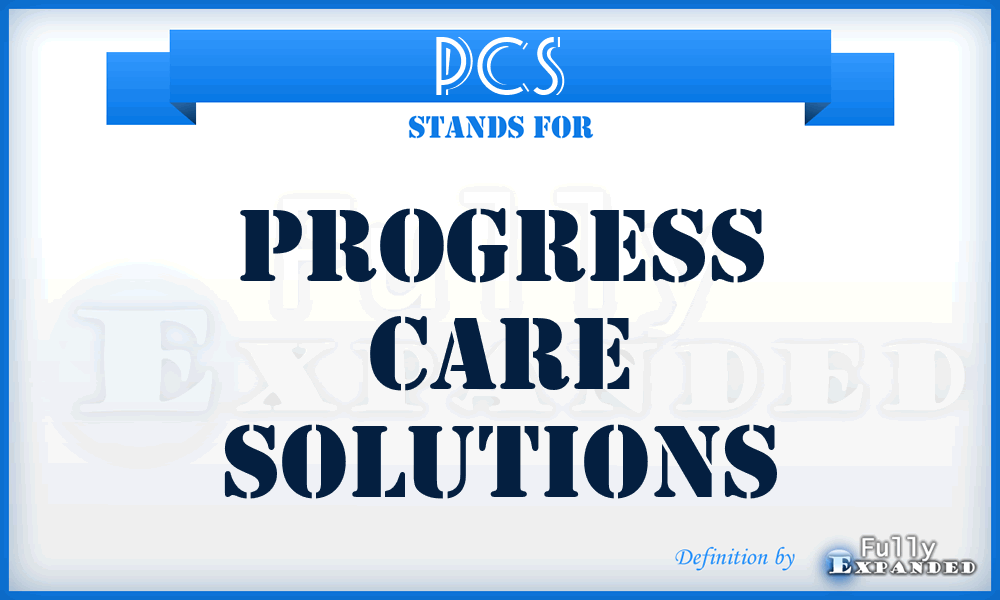 PCS - Progress Care Solutions