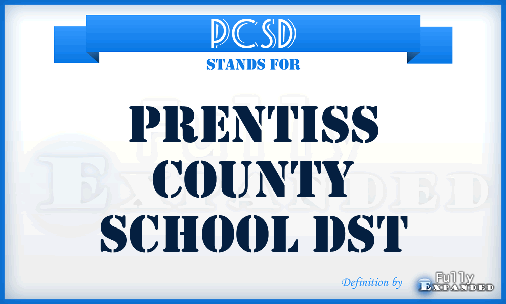 PCSD - Prentiss County School Dst