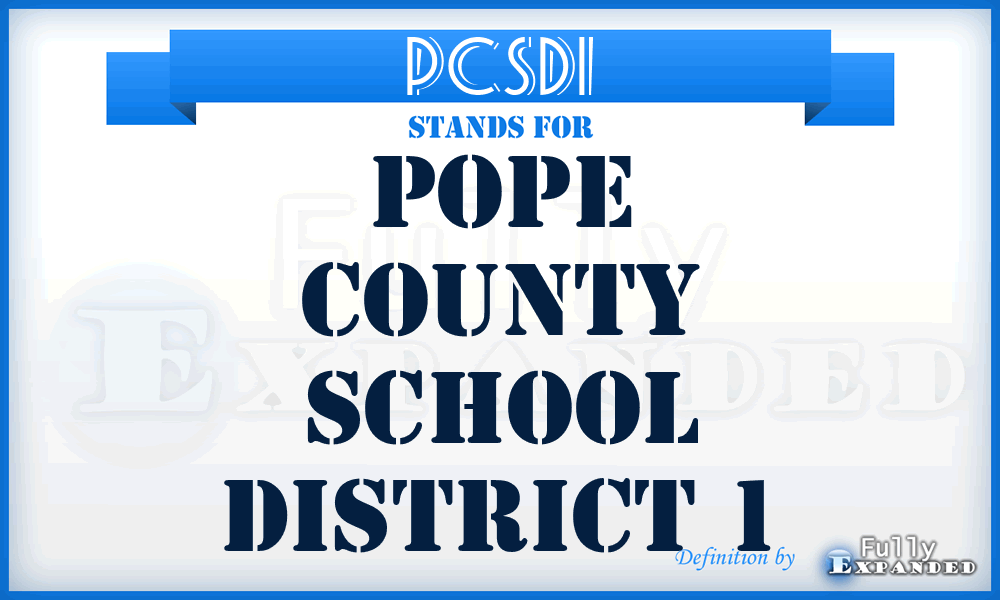 PCSD1 - Pope County School District 1