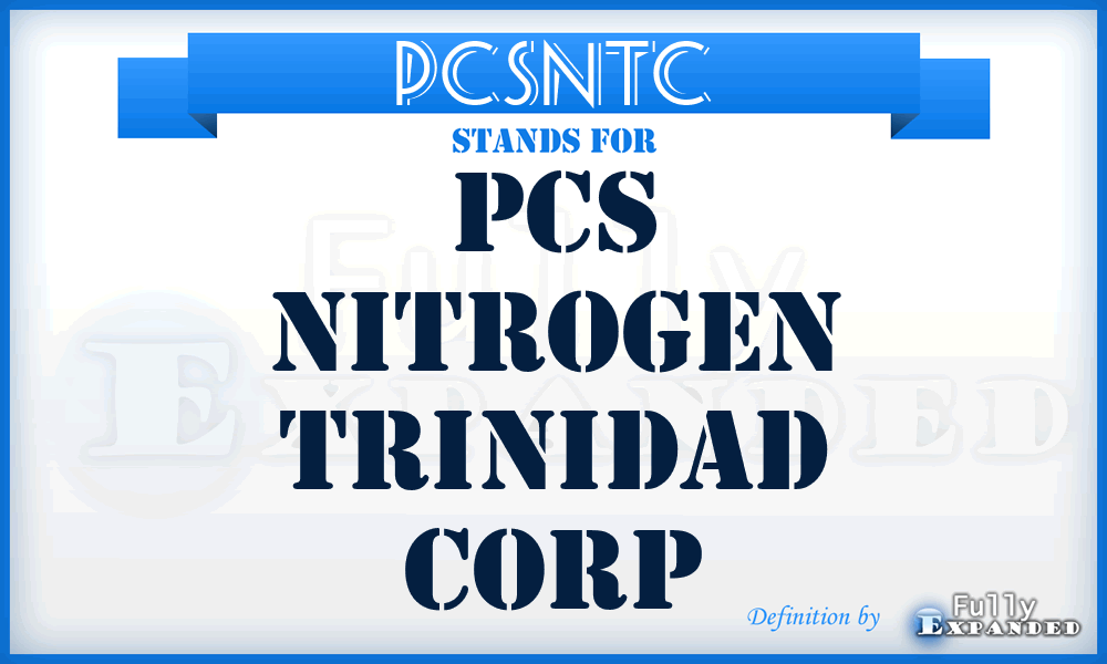 PCSNTC - PCS Nitrogen Trinidad Corp