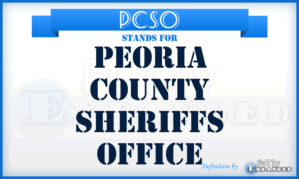 PCSO - Peoria County Sheriffs Office