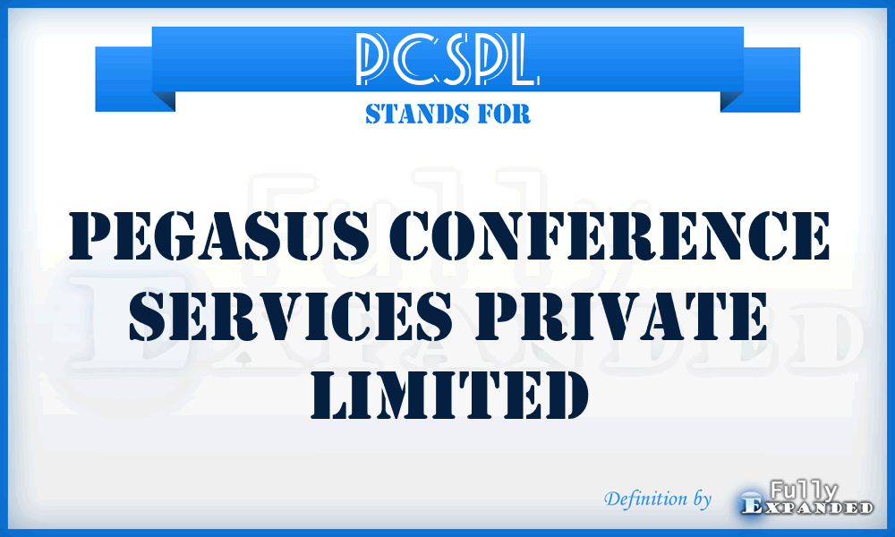 PCSPL - Pegasus Conference Services Private Limited