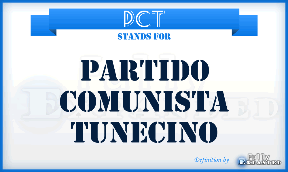 PCT - Partido Comunista Tunecino