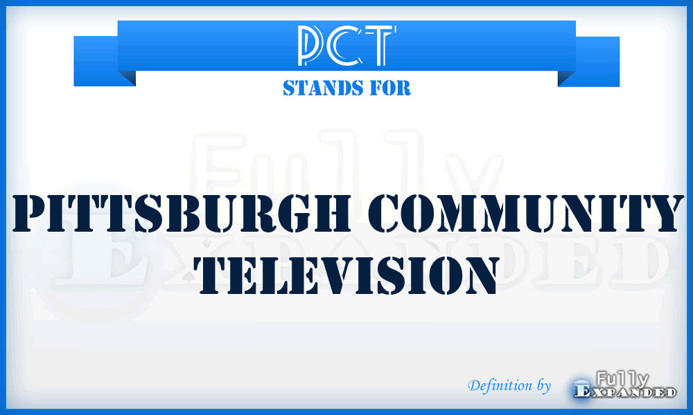PCT - Pittsburgh Community Television