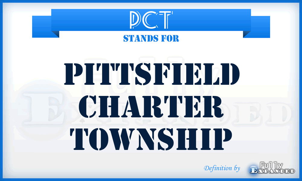 PCT - Pittsfield Charter Township