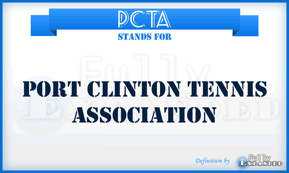 PCTA - Port Clinton Tennis Association