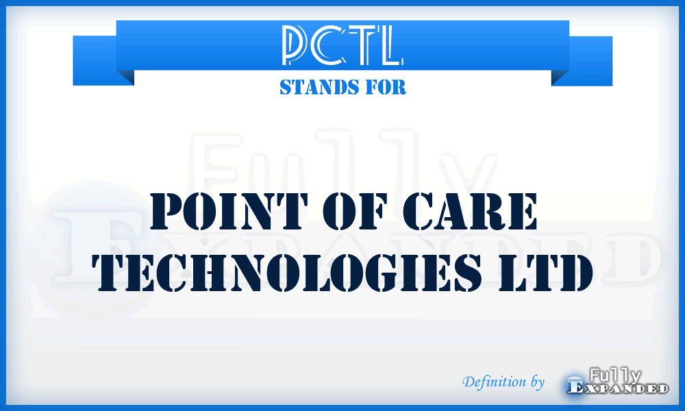 PCTL - Point of Care Technologies Ltd