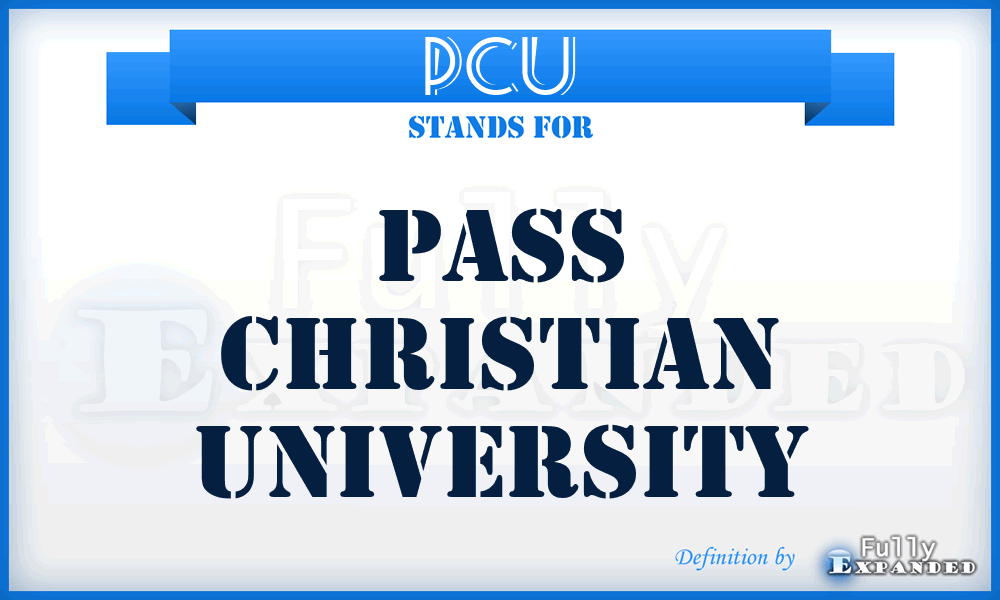 PCU - Pass Christian University