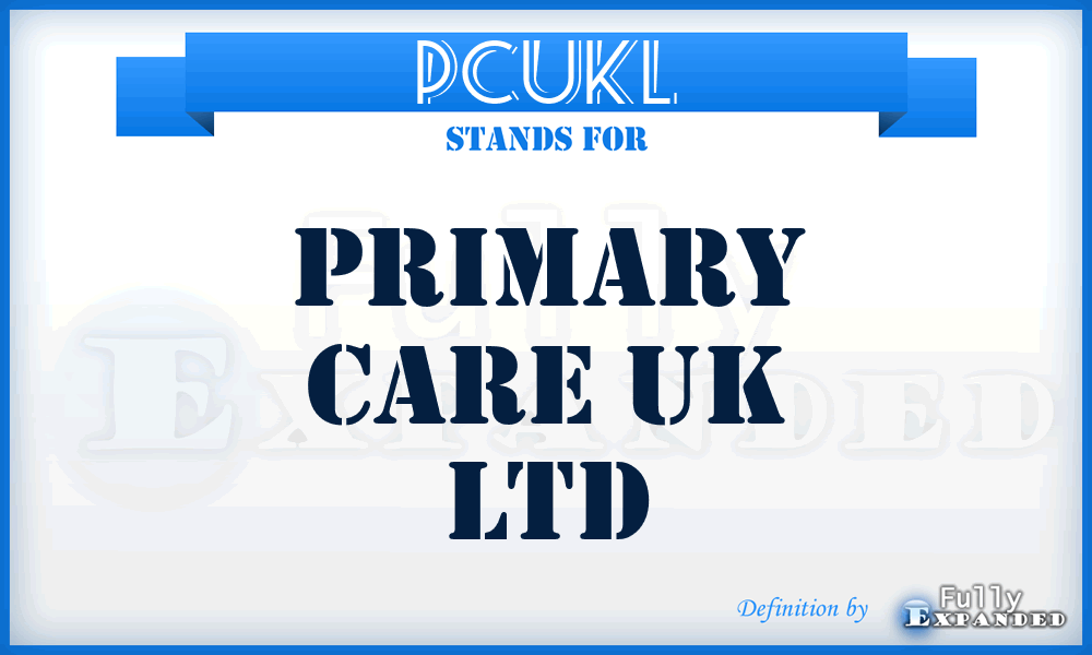 PCUKL - Primary Care UK Ltd
